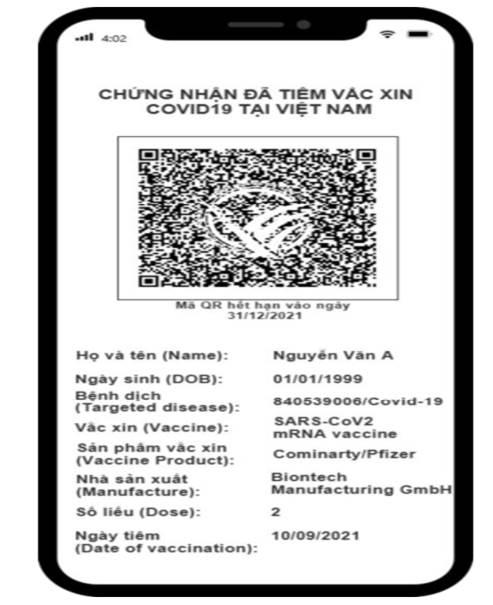 Quy trình cấp Hộ chiếu Vắc xin của Bộ Y Tế