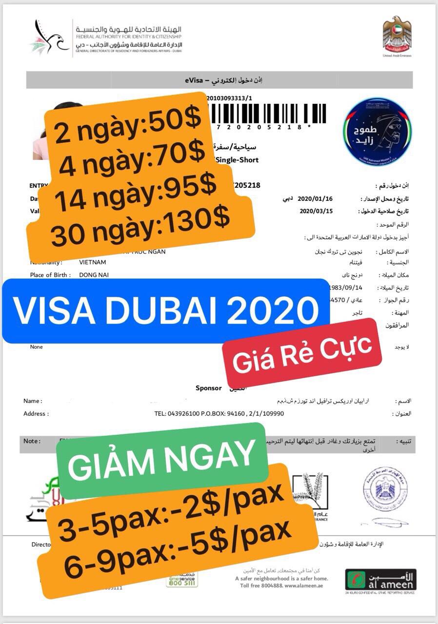 Các loại Visa Dubai được cấp tại Đại Sứ Quán Dubai tại Việt Nam