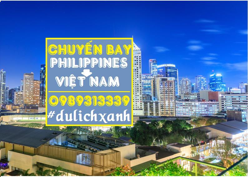 Vé máy bay từ Philippines về Việt Nam | Cập nhật Giá tháng 2+3/2022