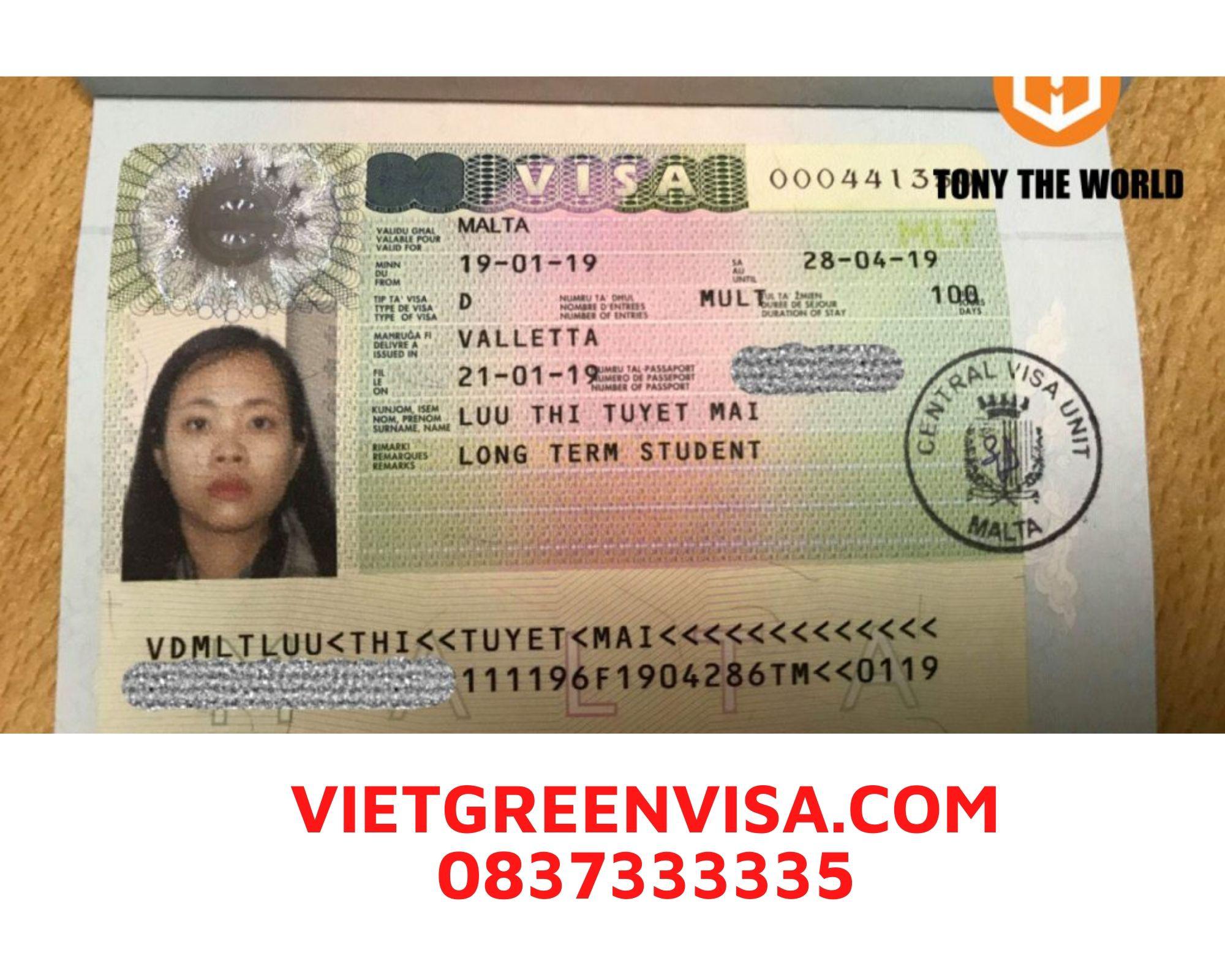 Làm visa  Malta diện Thuyền viên