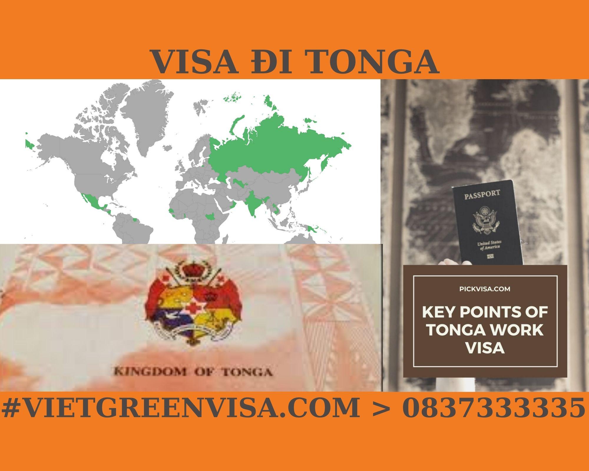 Hỗ trợ xin Visa Tonga công tác uy tín, giá rẻ, nhanh gọn