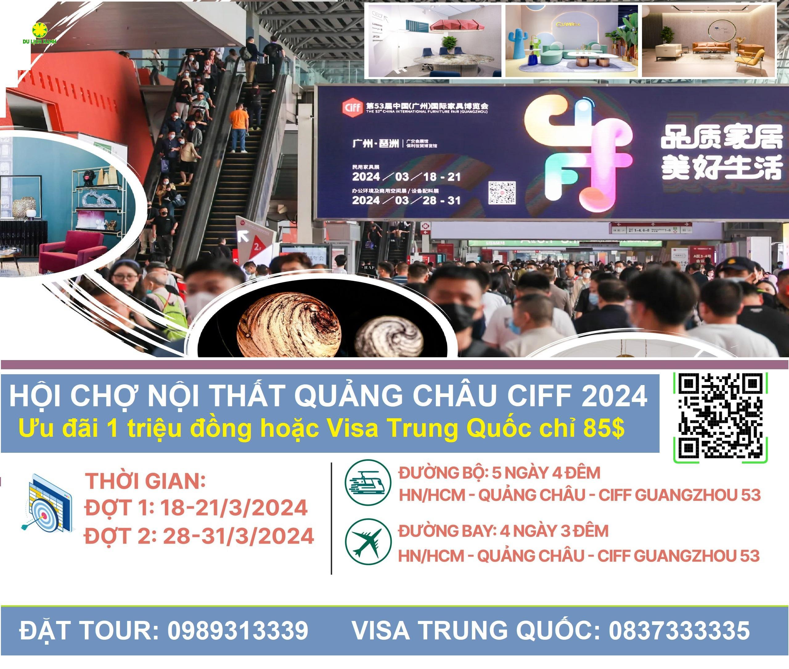 Tour Hội chợ Nội Thất Quảng Châu CIFF 2024 lần thứ 53