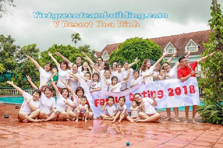 Tour du lịch Team building nghỉ dưỡng tại V Resort Hòa Bình 2 ngày 1 đêm