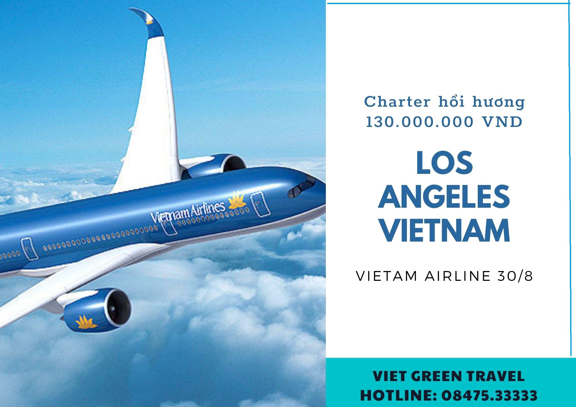 Lịch bay cập nhật từ Los Angeles về Việt Nam 30/8