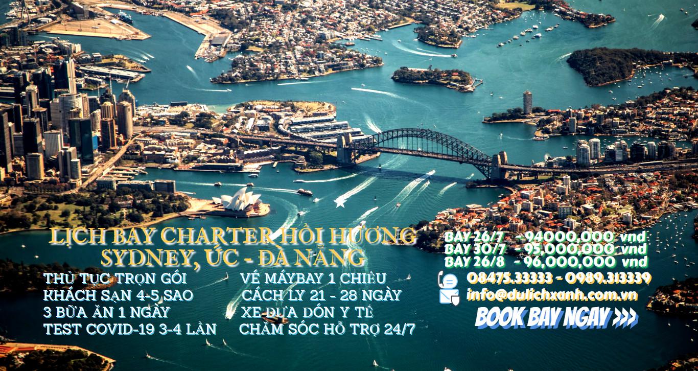 Chuyến bay từ Sydney đến Đà Nẵng mới nhất tháng 10