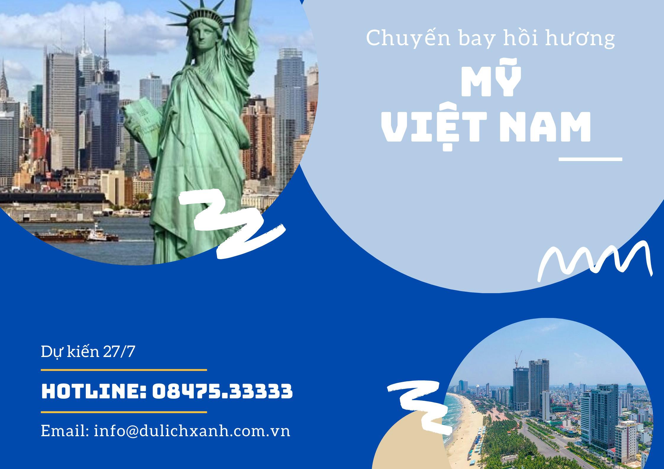 Chuyến bay thương mại từ Mỹ về Việt Nam tháng 7/2021