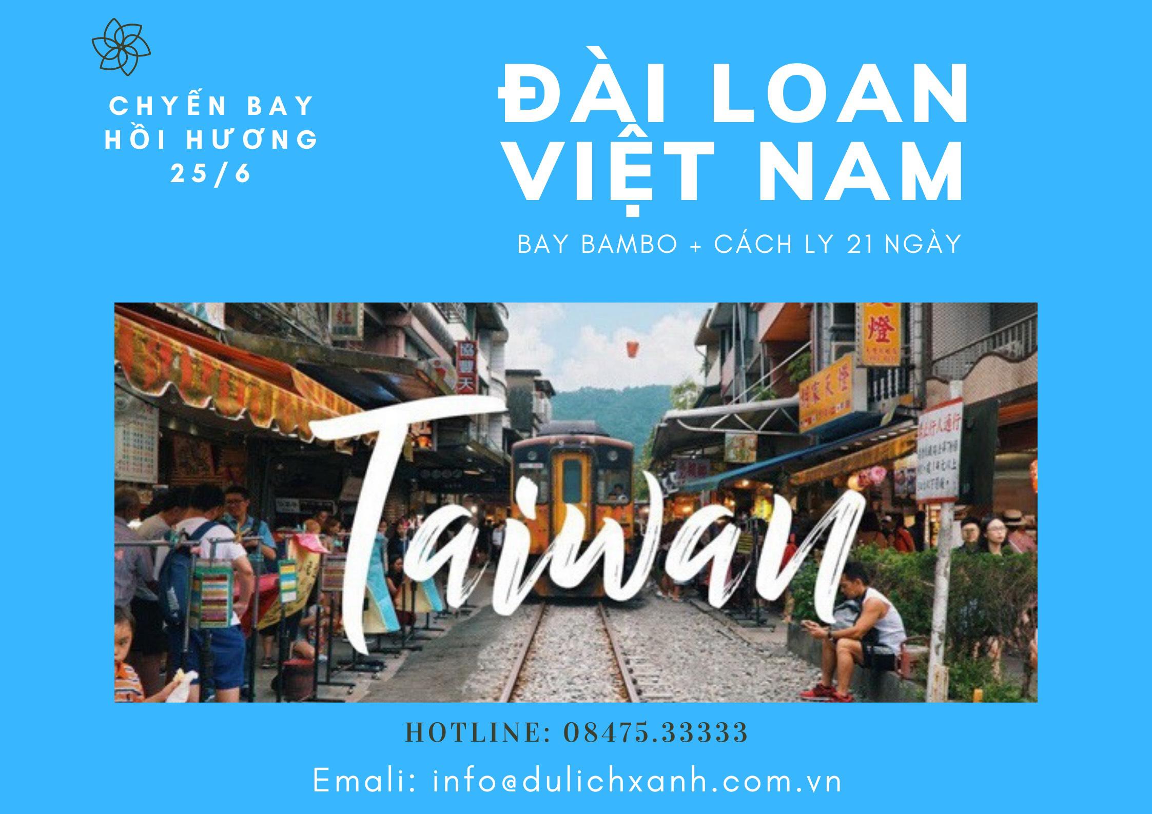 Lịch bay mới nhất Đài Loan về Việt Nam 30/6 