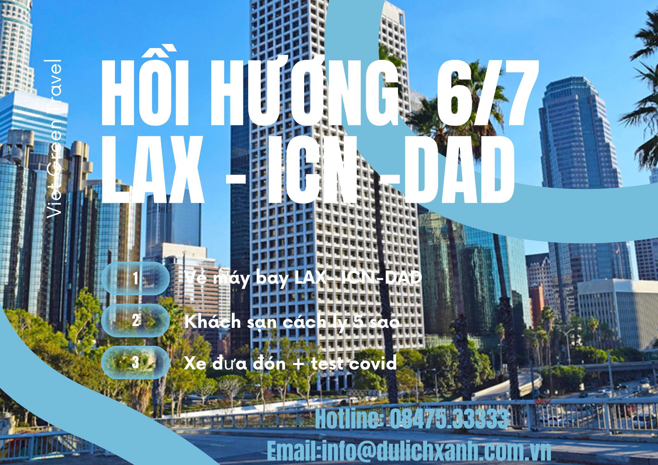 Lịch bay hồi hương từ Los Angeles về Đà Nẵng