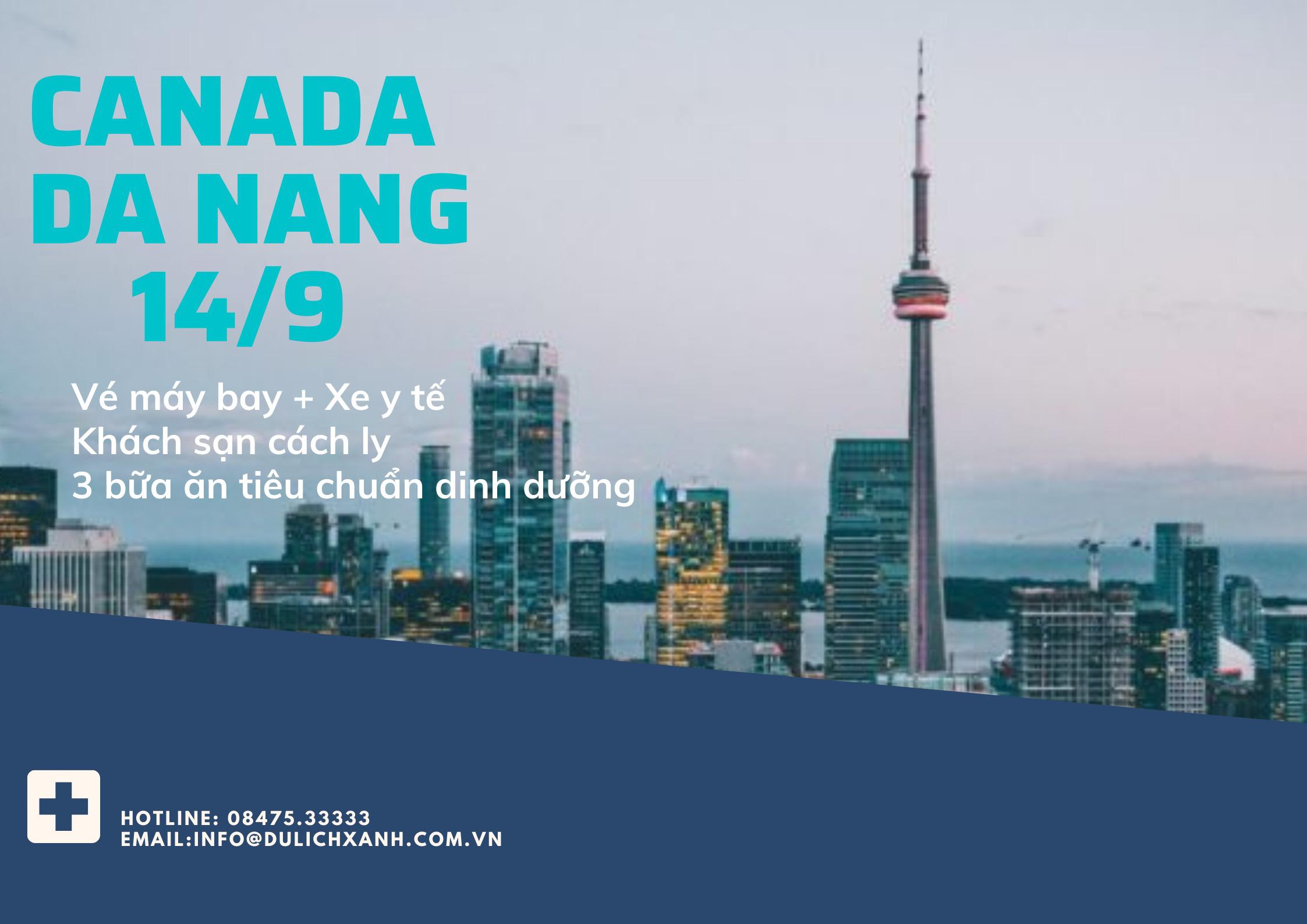 Lịch bay hồi hương mới nhất từ Canada về Đà Nẵng ngày 14/9