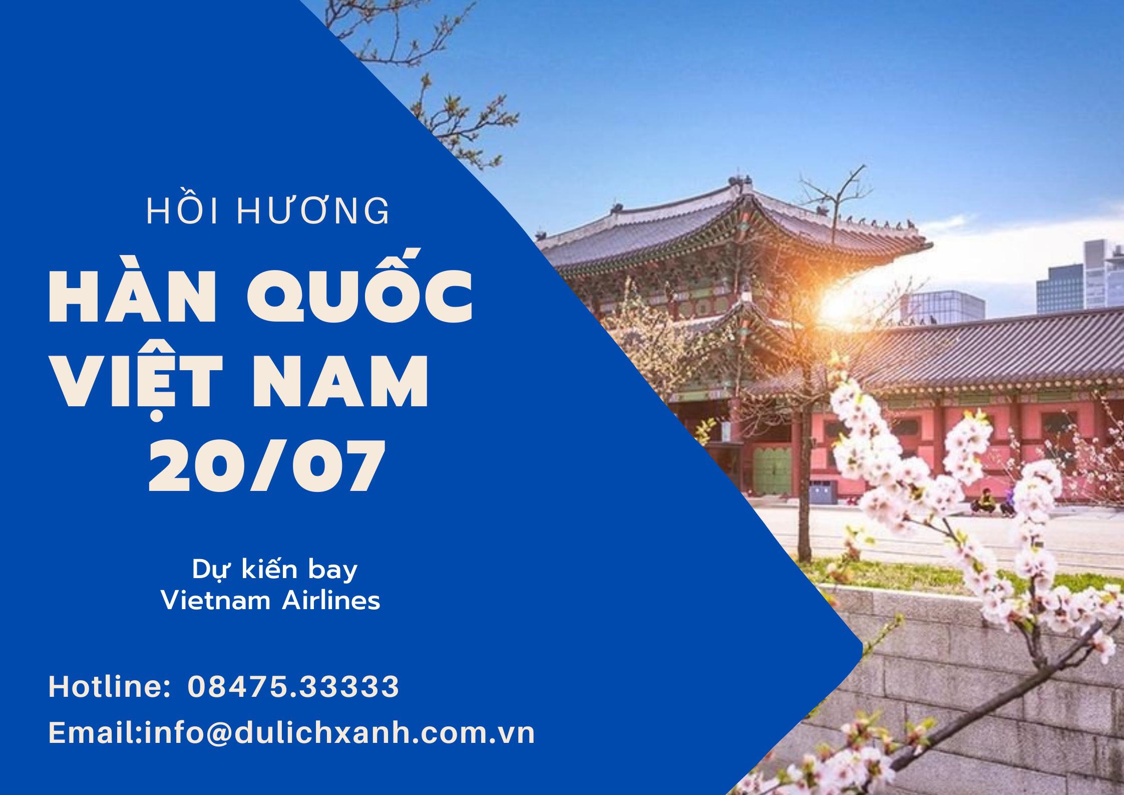 Chuyến bay hồi hương từ Hàn Quốc cho người Việt 20/7