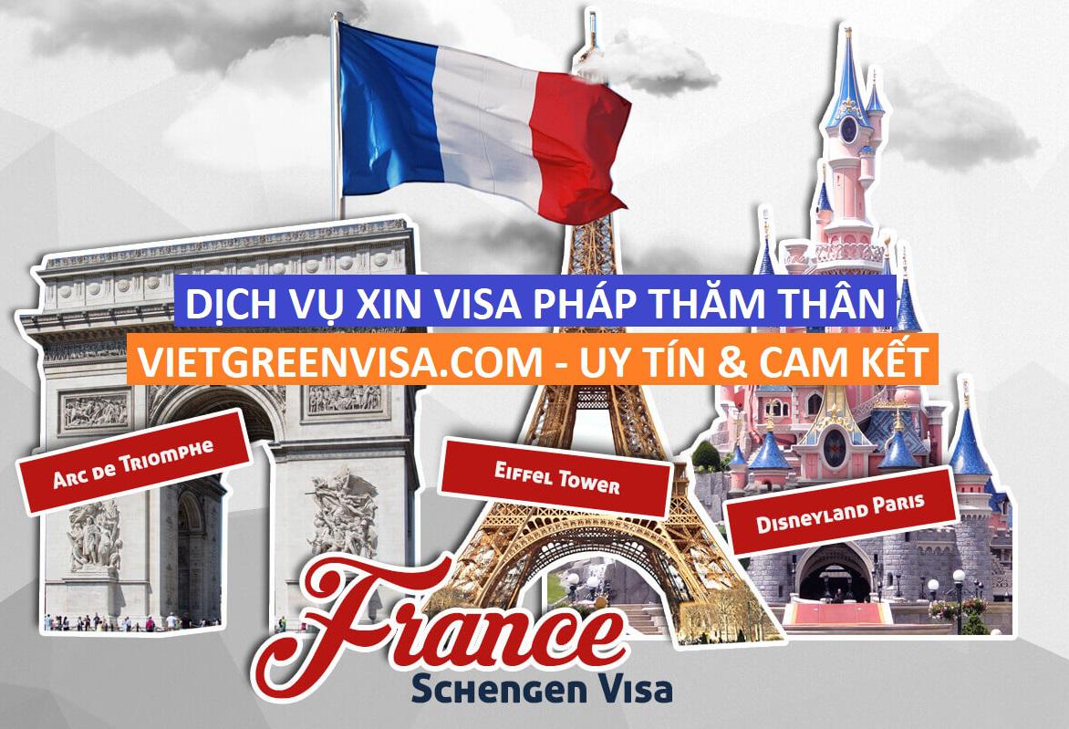 Dịch vụ xin visa Pháp thăm thân trọn gói, hỗ trợ bảo hiểm
