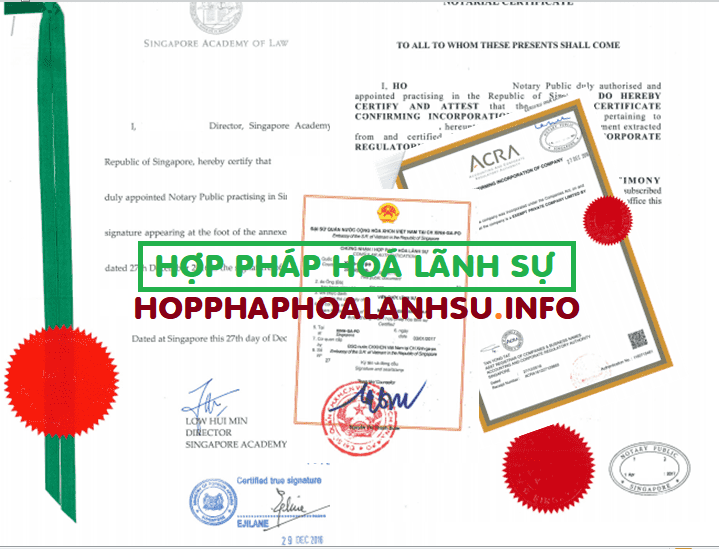 Dịch vụ Hợp pháp hoá Lãnh sự giấy tờ sử dụng tại Pháp trọn gói