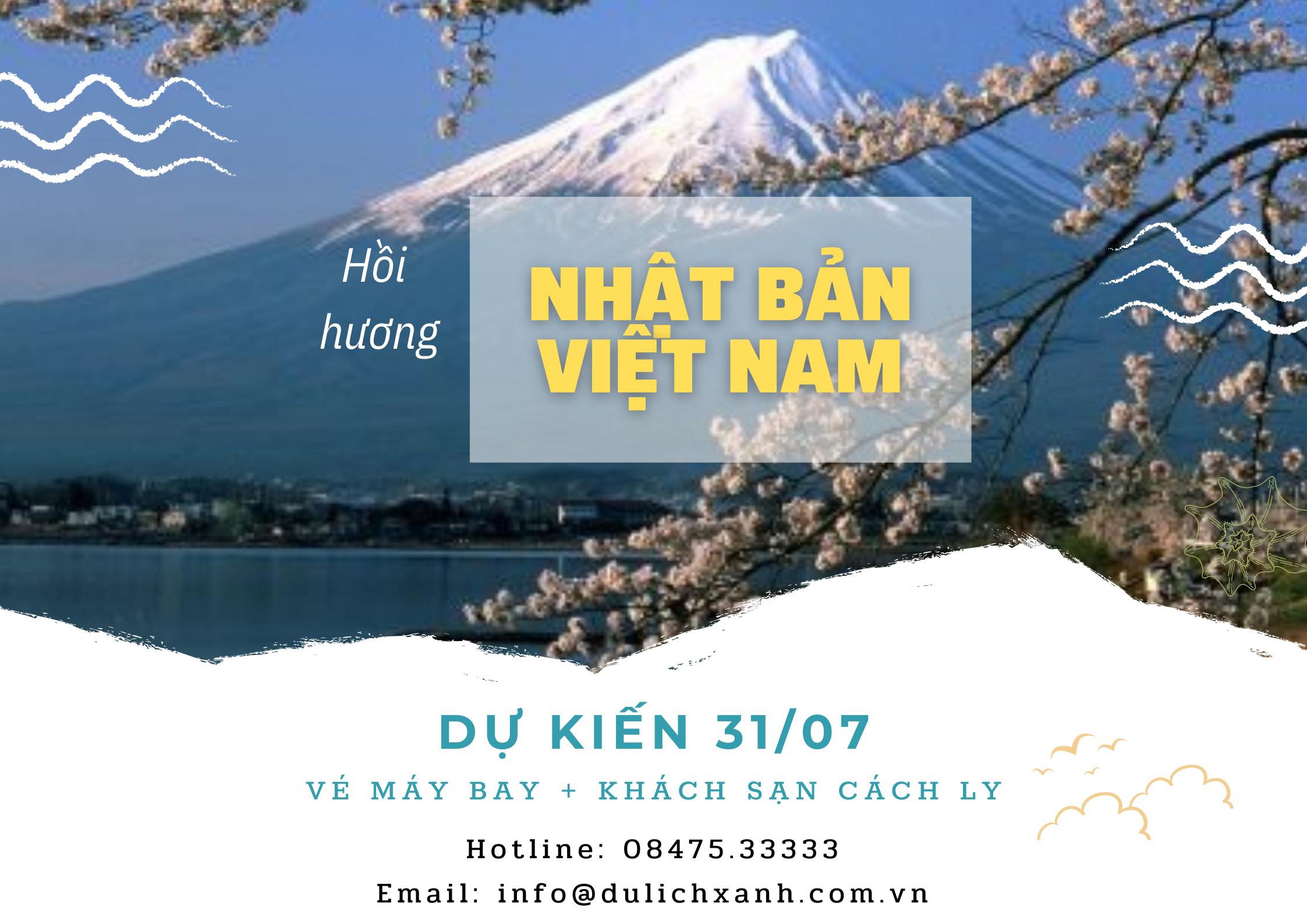 Đăng ký chuyến bay từ Nhật Bản về Việt Nam 31/07