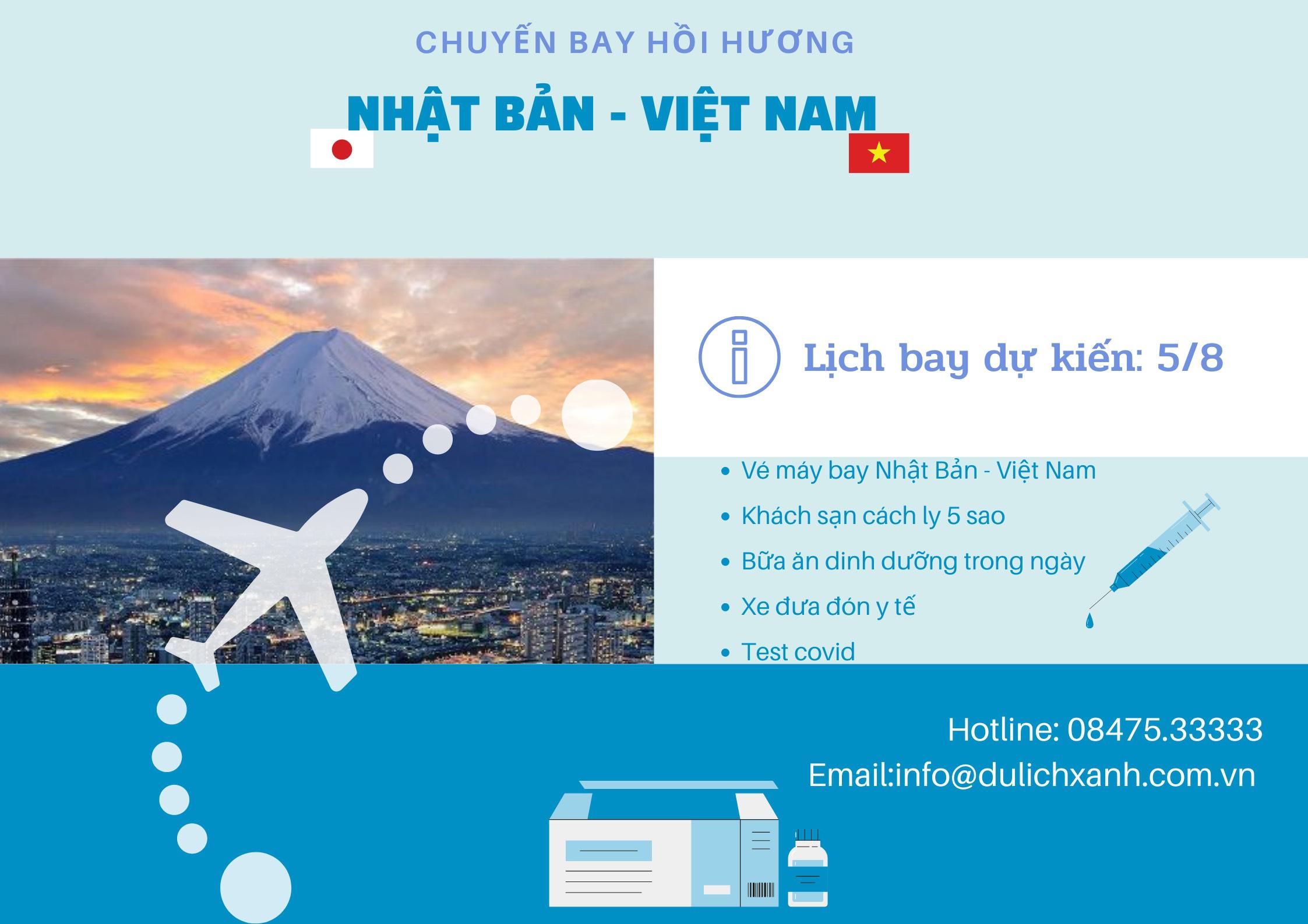 Cập nhật lịch bay mới nhất Nhật Bản về Việt Nam tháng 10