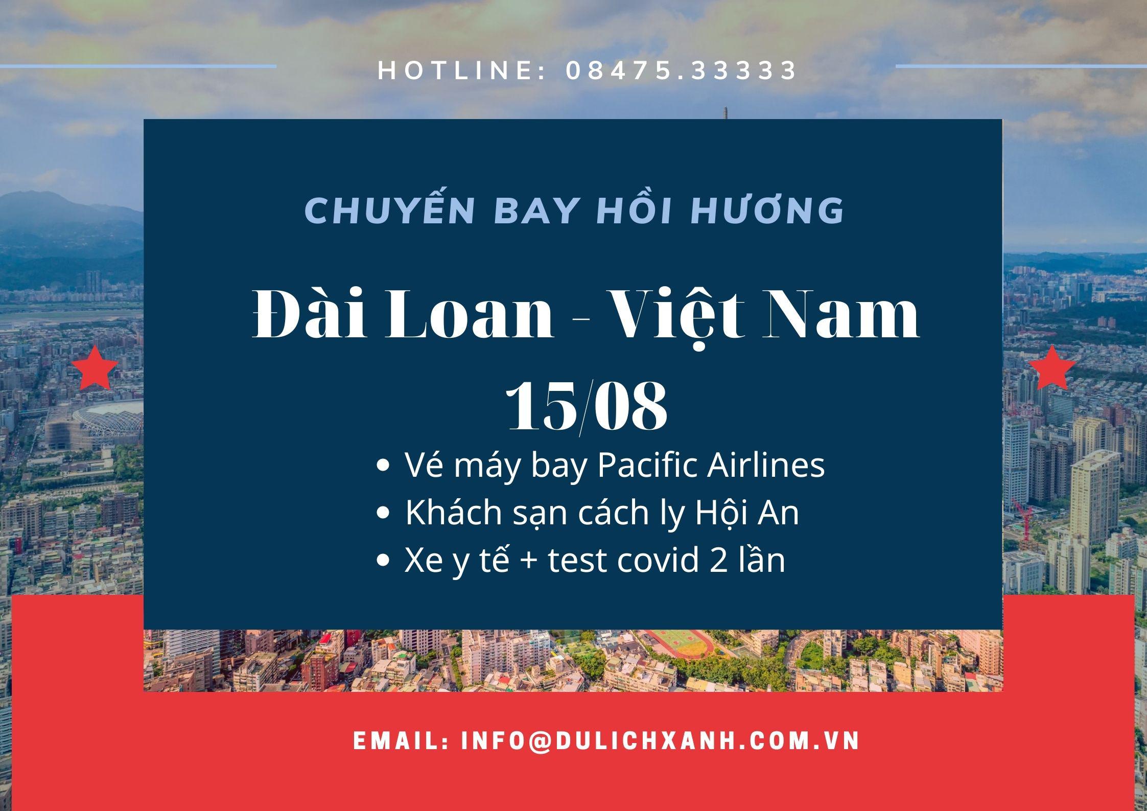 Chuyến bay hồi hương từ Đài Loan về Việt Nam tháng 10