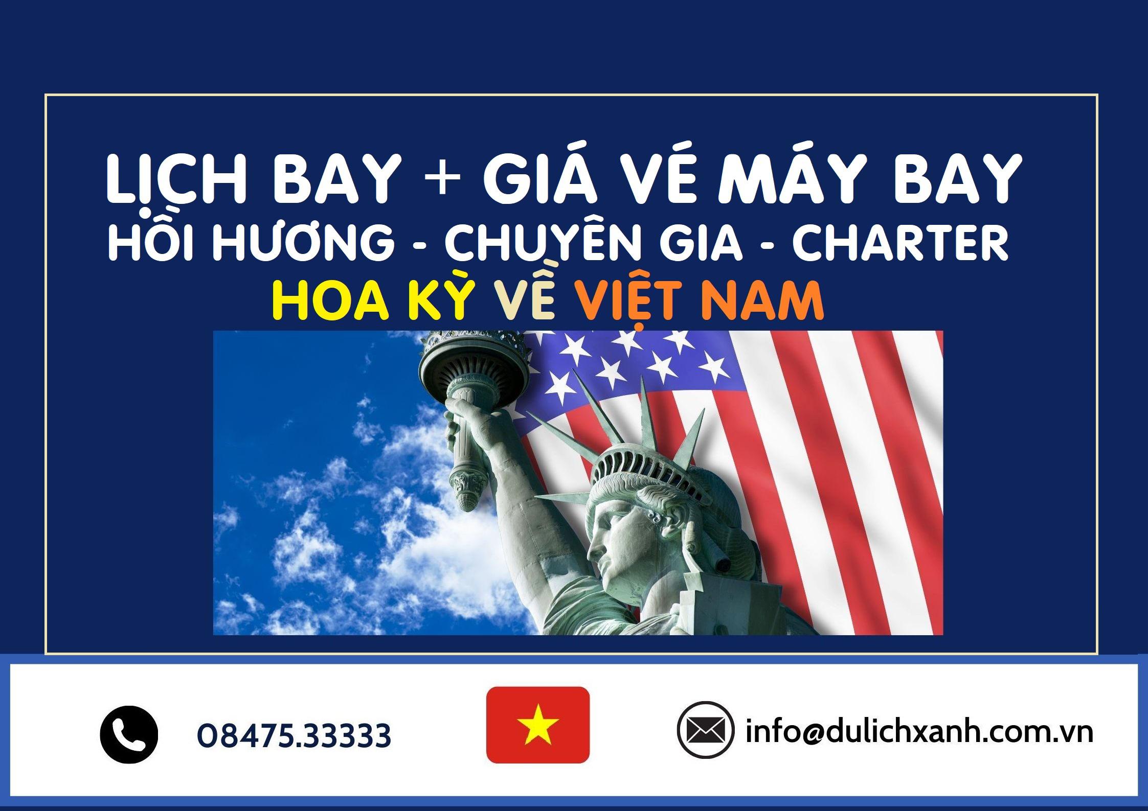 Chuyến bay Hồi hương từ Mỹ về Việt Nam tháng 11