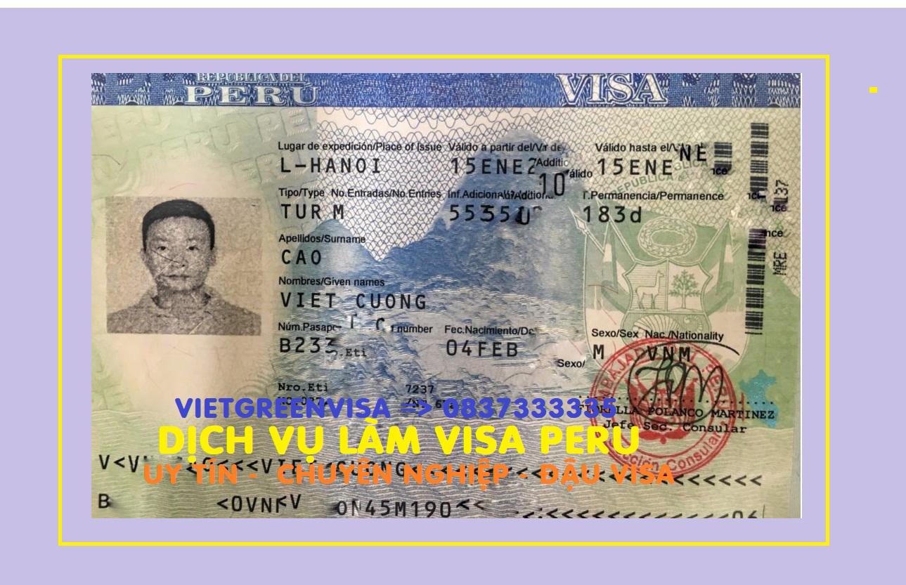Tư vấn xin visa du lịch Peru trọn gói | Tỷ lệ đậu 100% | VietGreenVisa