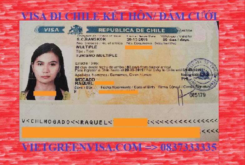  Xin Visa Chile kết hôn, sang Chile tổ chức đám cưới