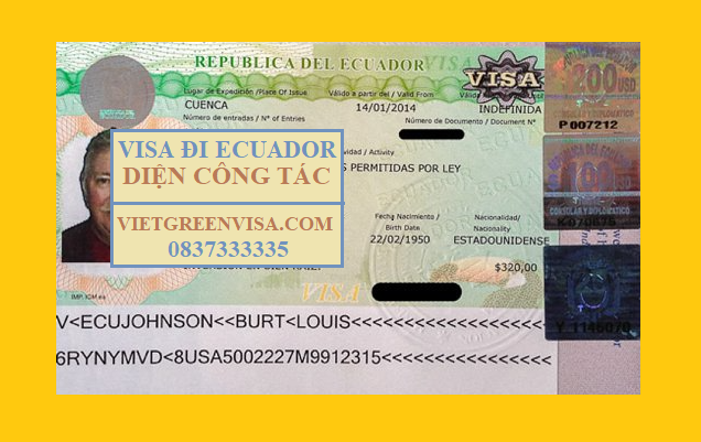 Dịch vụ xin Visa Ecuador công tác uy tín, giá rẻ, nhanh gọn
