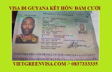 Xin Visa Guyana kết hôn, sang Guyana tổ chức đám cưới