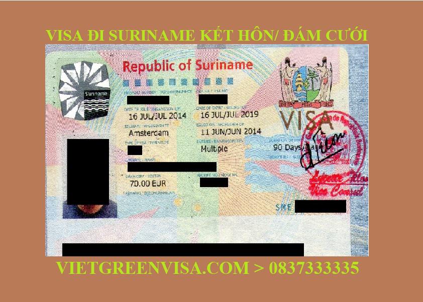 Xin Visa Suriname kết hôn, sang Suriname tổ chức đám cưới