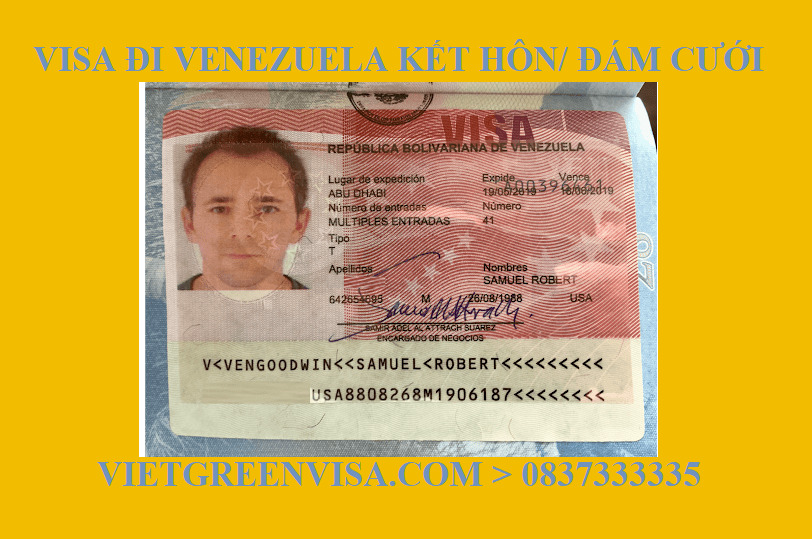 Làm Visa Venezuela kết hôn, sang Venezuela tổ chức đám cưới