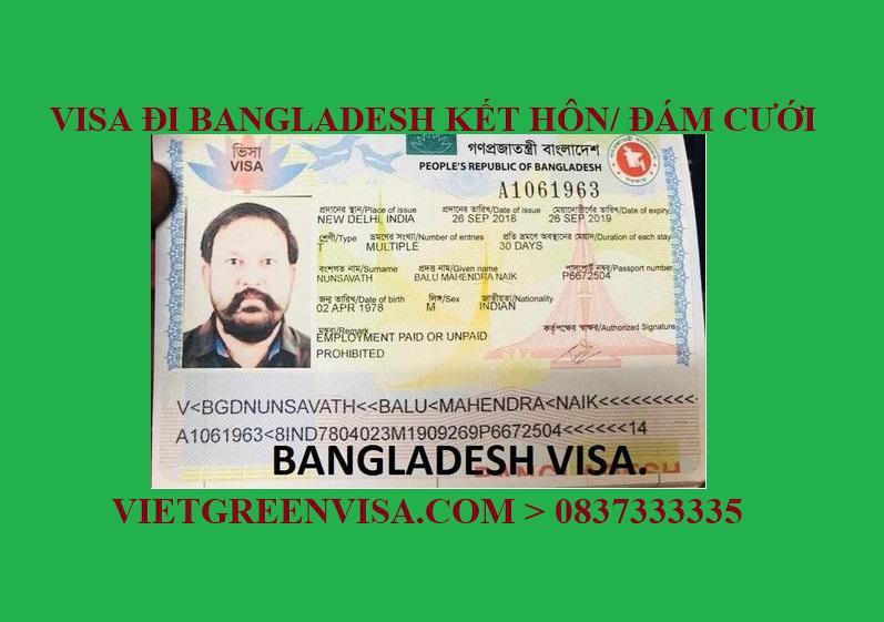  Dịch vụ xin Visa sang Bangladesh tổ chức đám cưới, kết hôn 