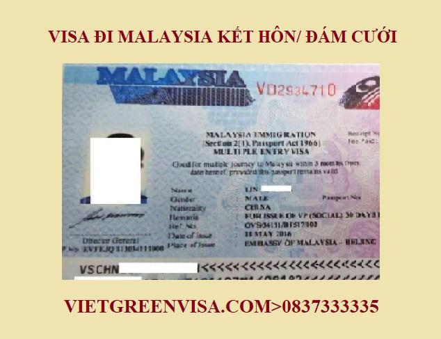 Dịch vụ xin Visa sang Malaysia tổ chức đám cưới, kết hôn