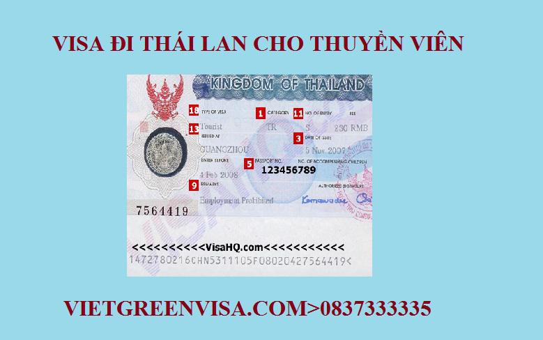 Dịch vụ Visa thuyền viên đi Thái Lan Nhận tàu, Lái tàu
