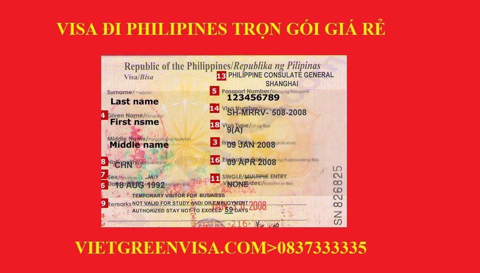 Dịch vụ xin Visa Philipines trọn gói tại Hà Nội, Hồ Chí Minh