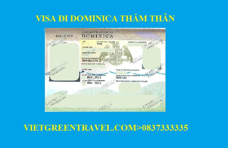 Dịch vụ Visa Dominica thăm thân, nhanh gọn, giá rẻ