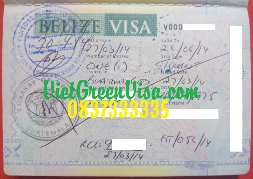 Xin Visa Belize công tác uy tín, giá rẻ, nhanh gọn