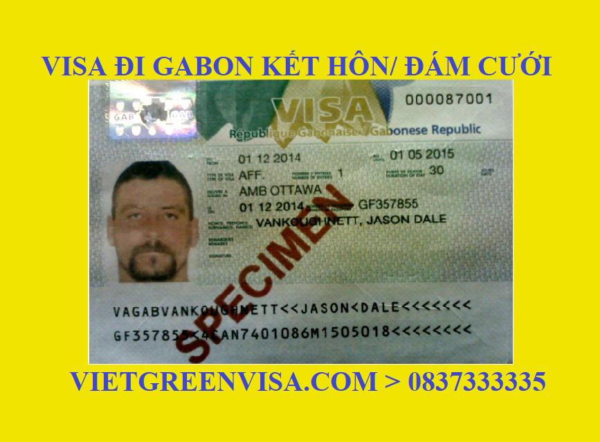 Dịch vụ xin Visa sang Gabon tổ chức đám cưới, kết hôn	
