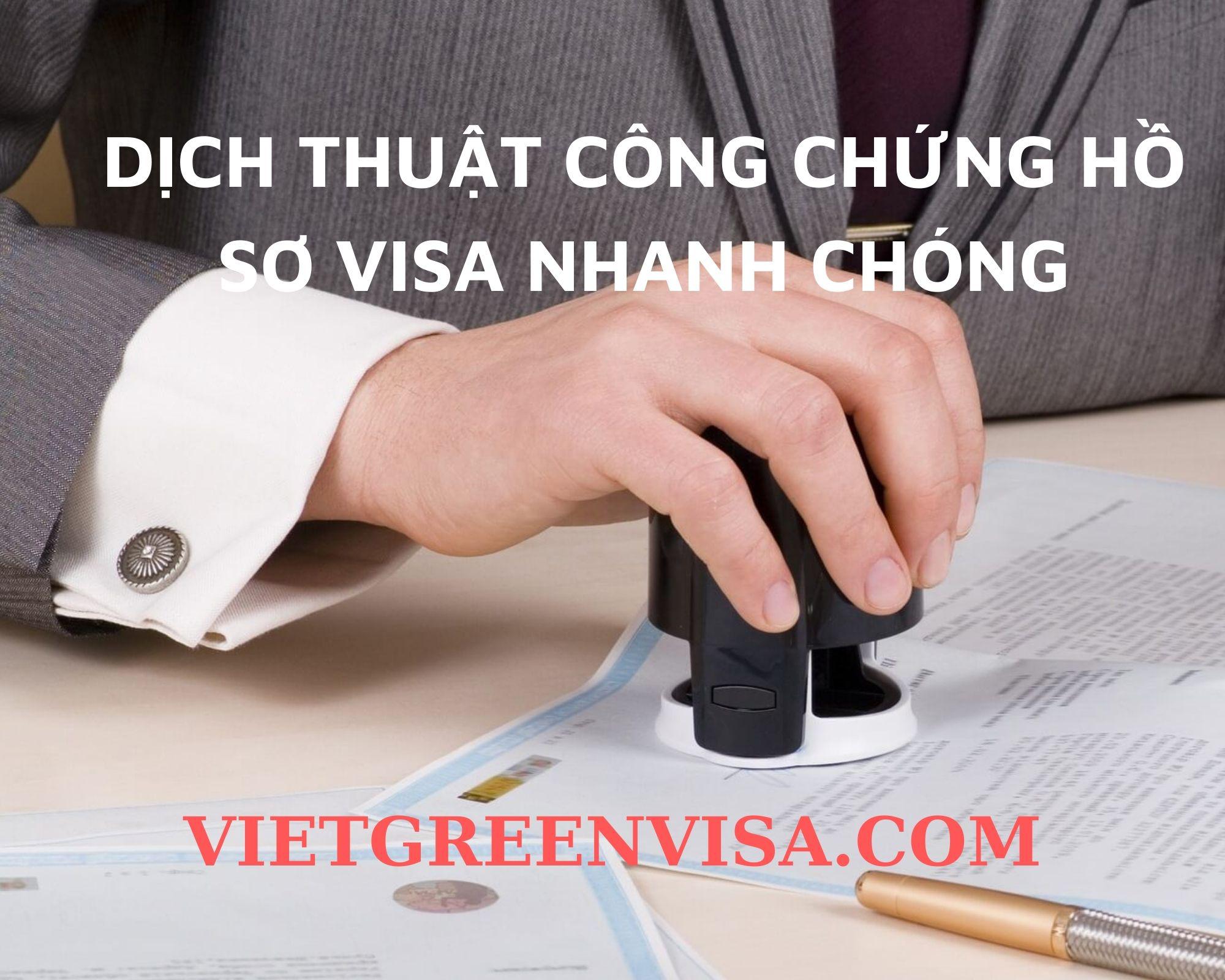 Dịch thuật công chứng hồ sơ visa du lịch, du học Thụy Sĩ