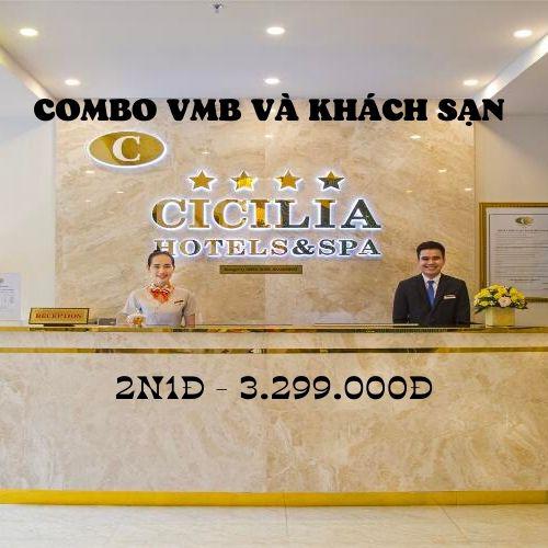 COMBO 2N1Đ VÉ MẤY BAY VÀ KHÁCH SẠN CICILIA SÀI GÒN & SPA