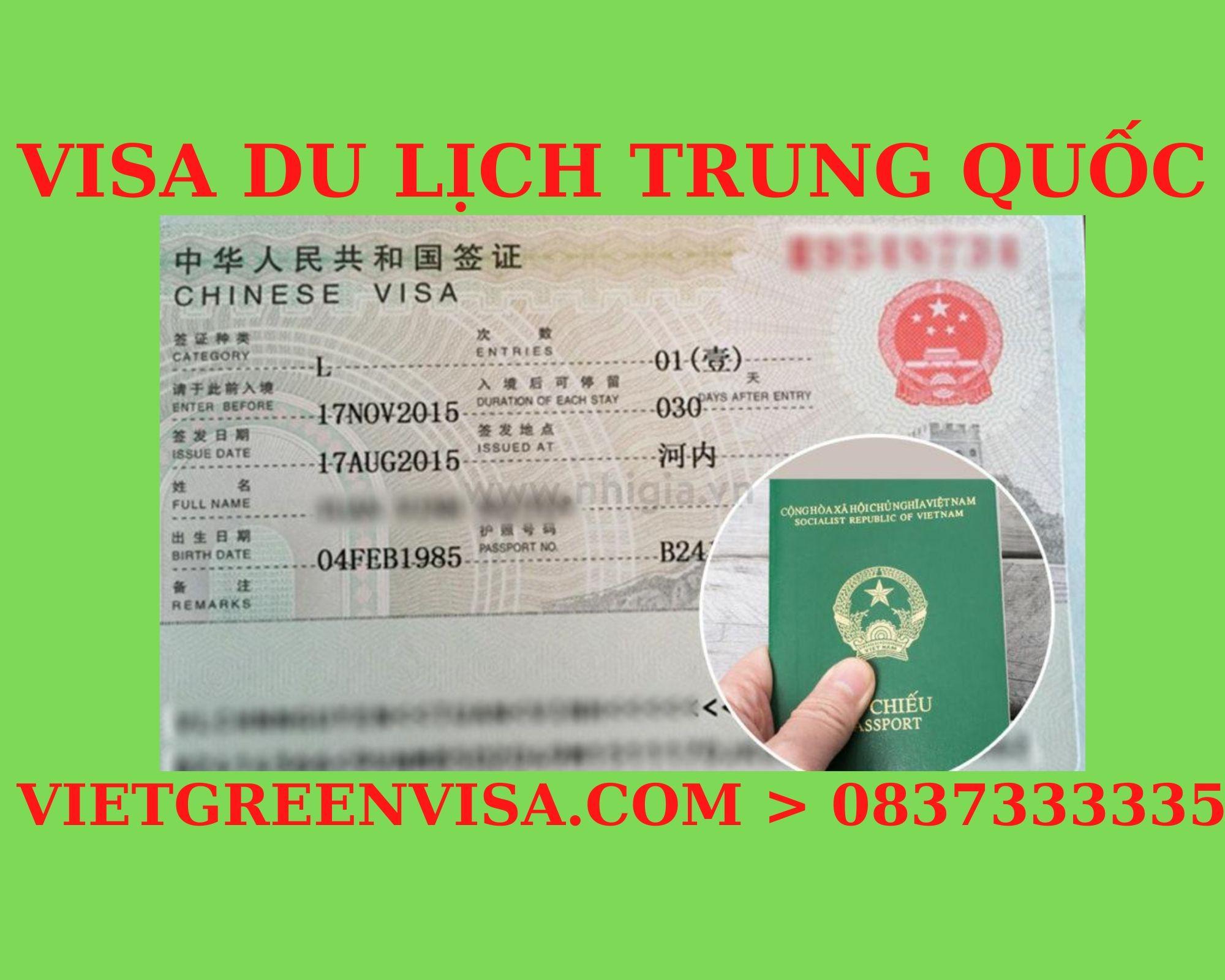 Xin Visa Trung Quốc du lịch uy tín, trọn gói