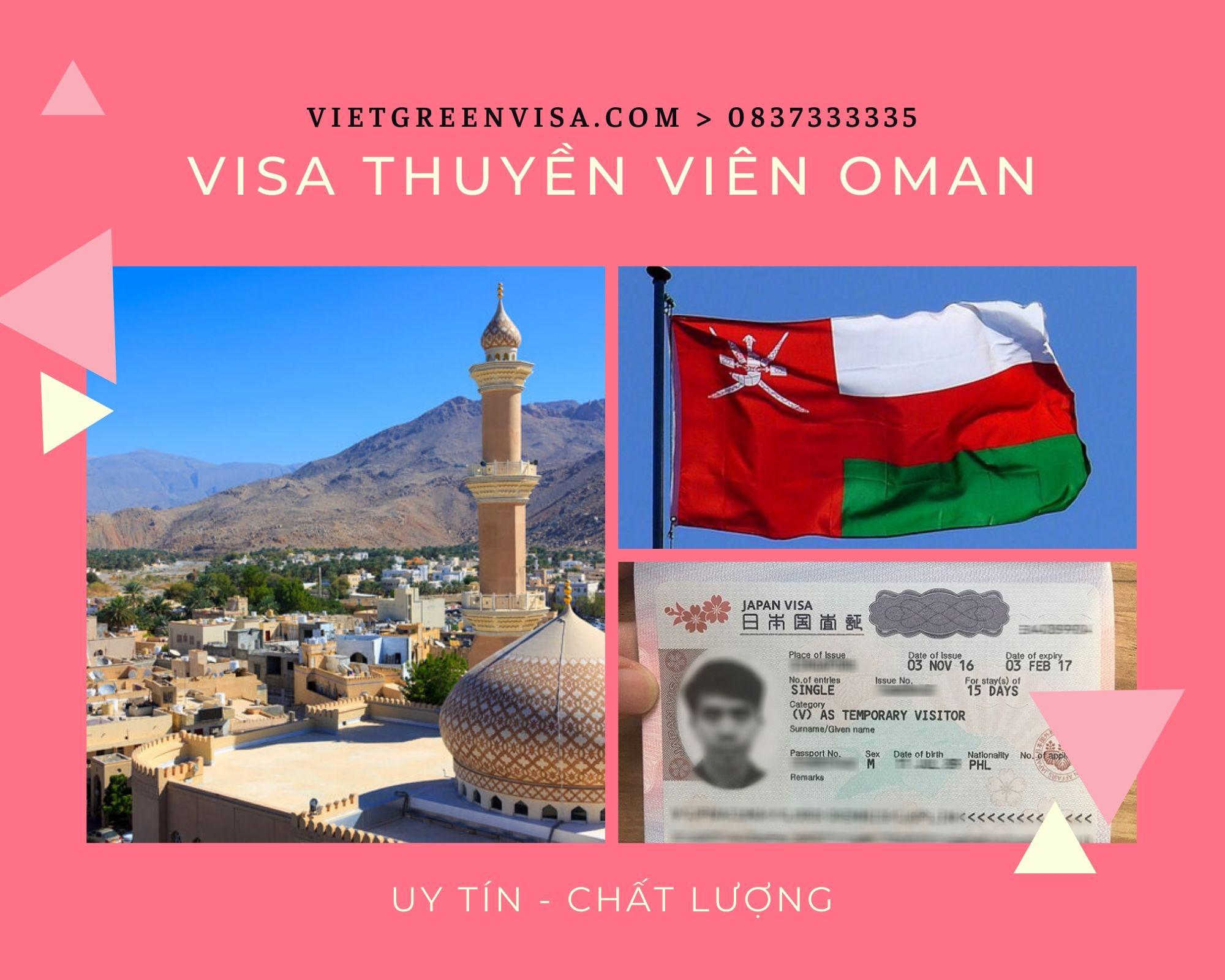 Visa thuyền viên đi Oman, Làm Visa Oman diện thuyền viên