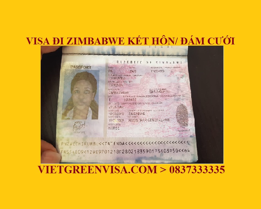 Dịch vụ xin Visa sang Zimbabwe tổ chức đám cưới, kết hôn