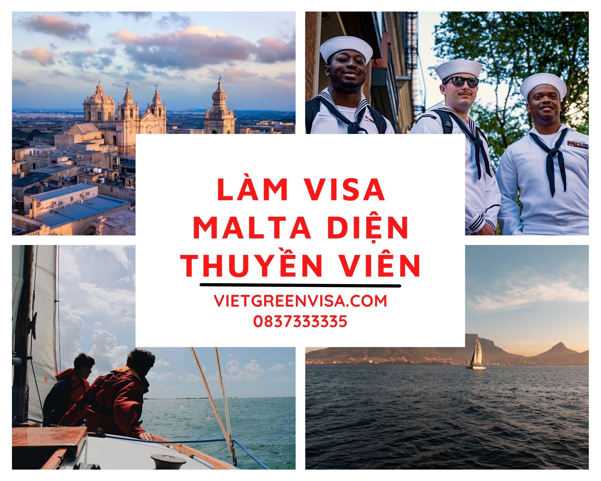 Làm visa  Malta diện Thuyền viên