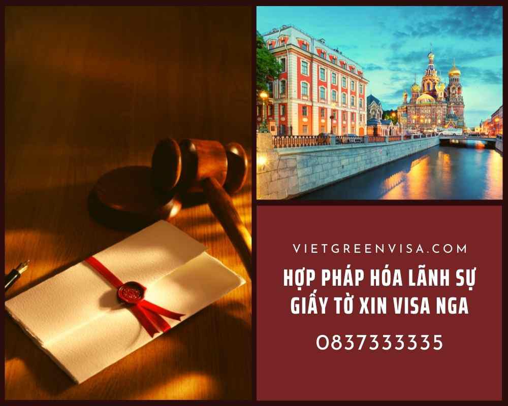 Dịch vụ hợp pháp hoá Lãnh sự giấy tờ sử dụng tại Nga