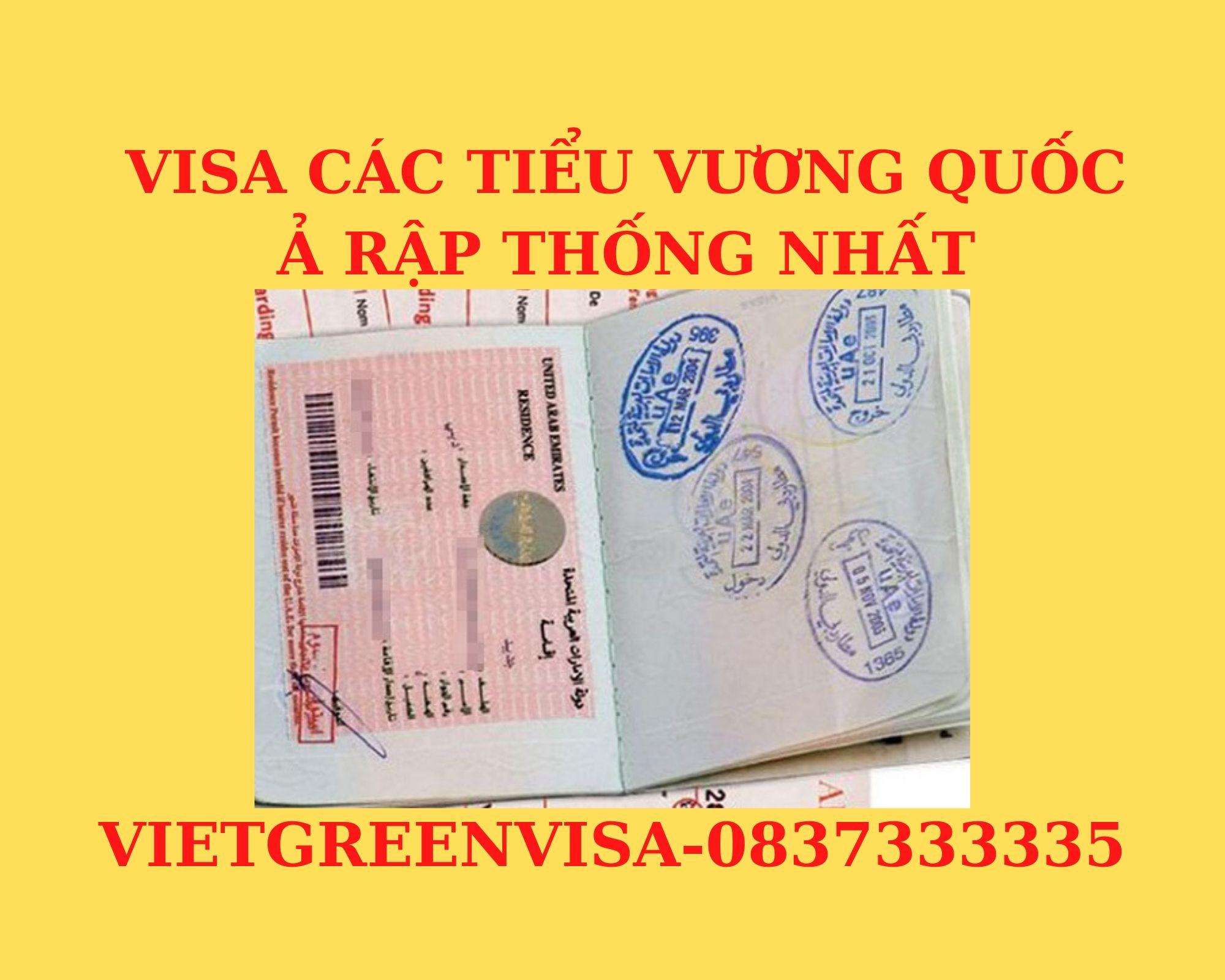 Visa Các Tiểu Vương Quốc Ả Rập Thống Nhất lưu trú 30 ngày tại Hà Nội, TP HCM