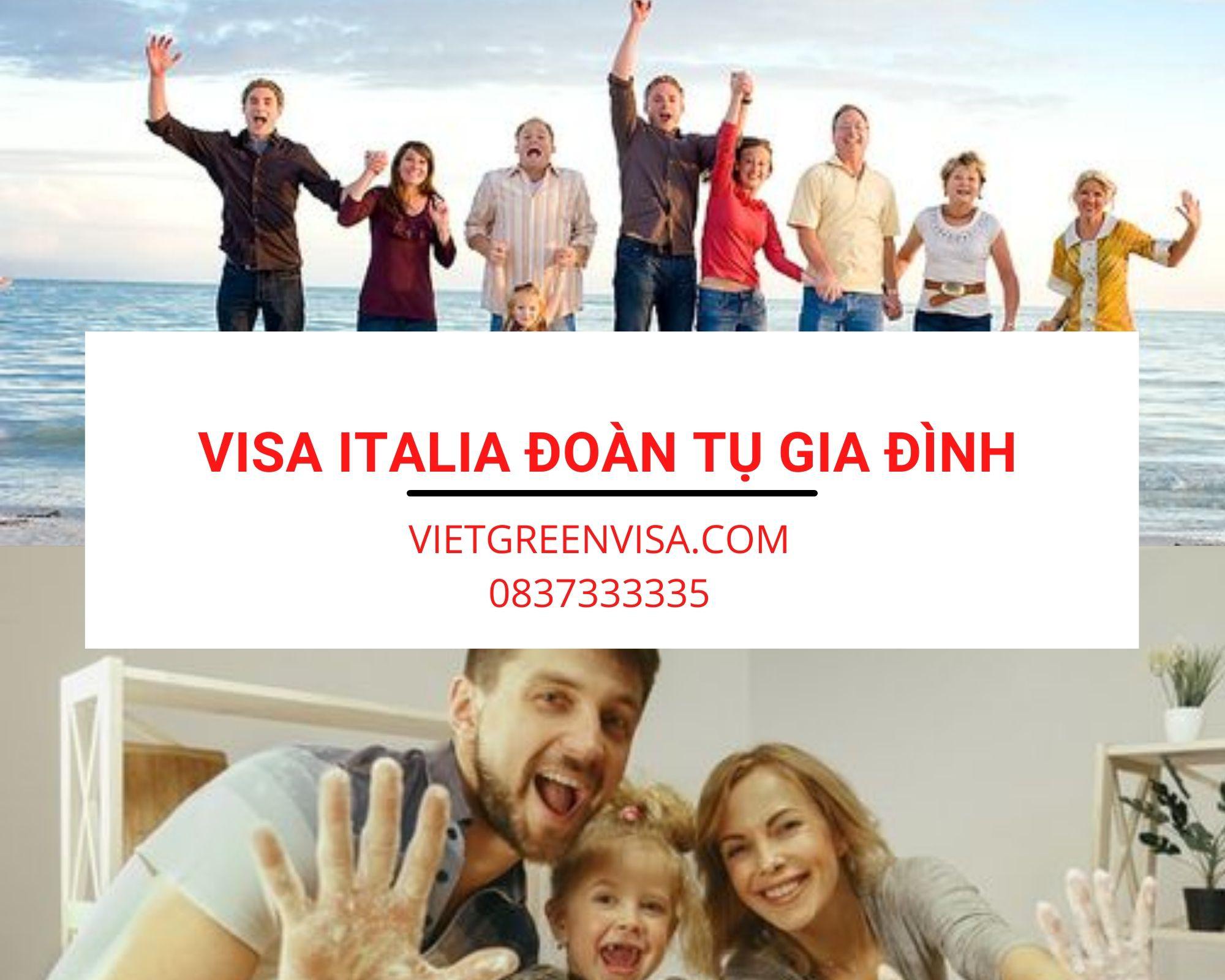 Dịch vụ xin visa sang Italia đoàn tụ gia đình, bạn bè 