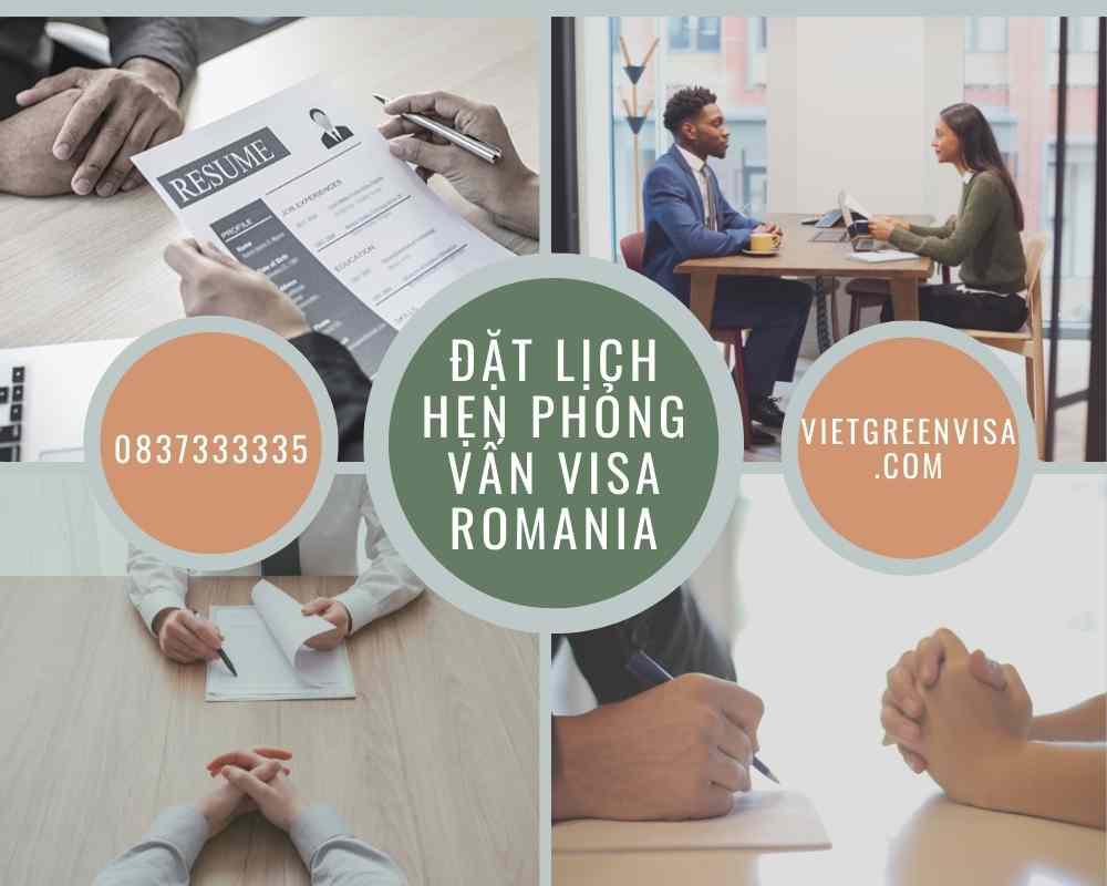 Dịch vụ đặt lịch hẹn phỏng vấn xin visa Romania online