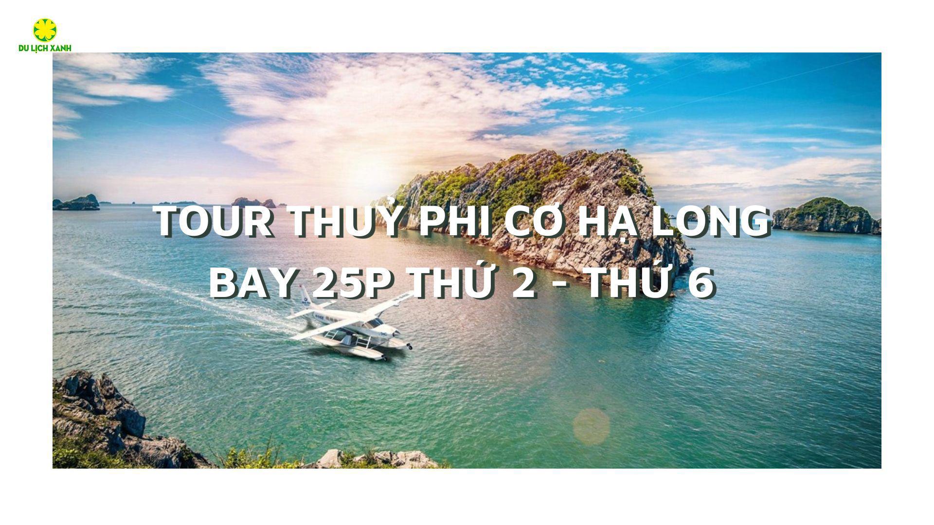 Vé Tour Thuỷ Phi Cơ Hạ Long 25 phút giá ưu đãi | Bay Thứ 2 - Thứ 6