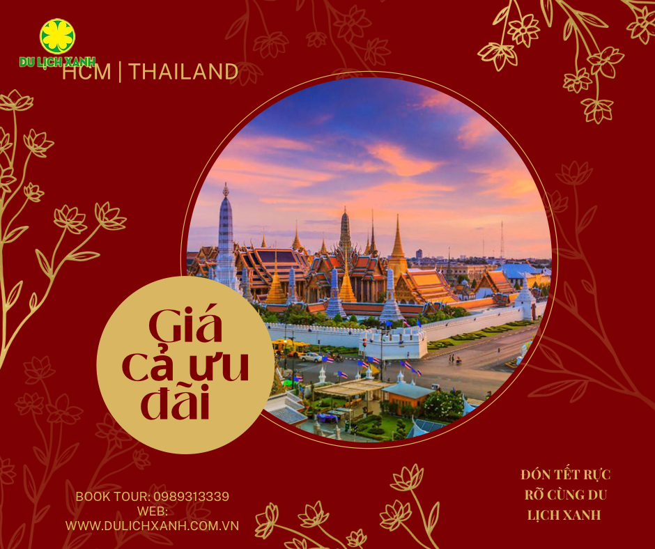 TOUR DU LỊCH TẾT TẠI THÁI LAN 5 NGÀY | HCM - BANGKOK - PATTAYA - BAIYOKE SKY - CV NONG NOOCH 