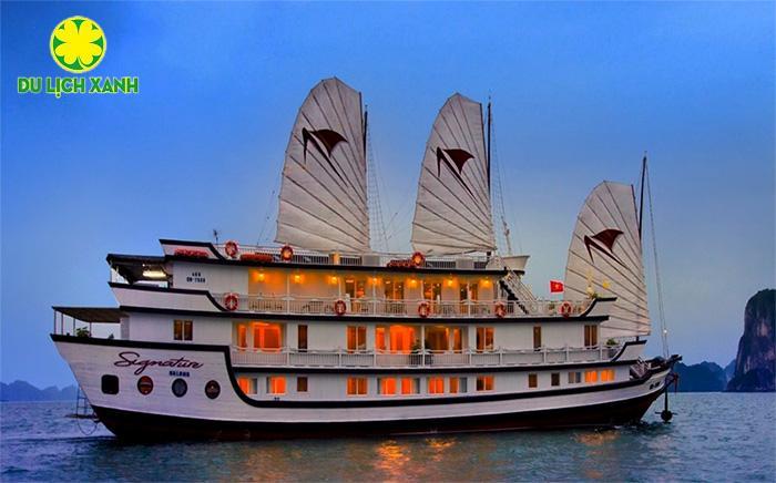 Tour du thuyền Signature Royal Cruises Hạ Long 3 ngày 2 đêm