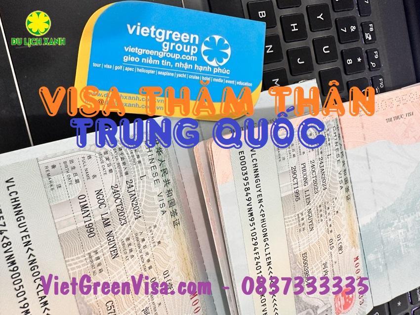 Thủ tục xin visa Trung Quốc thăm thân - Làm bao đậu toàn quốc