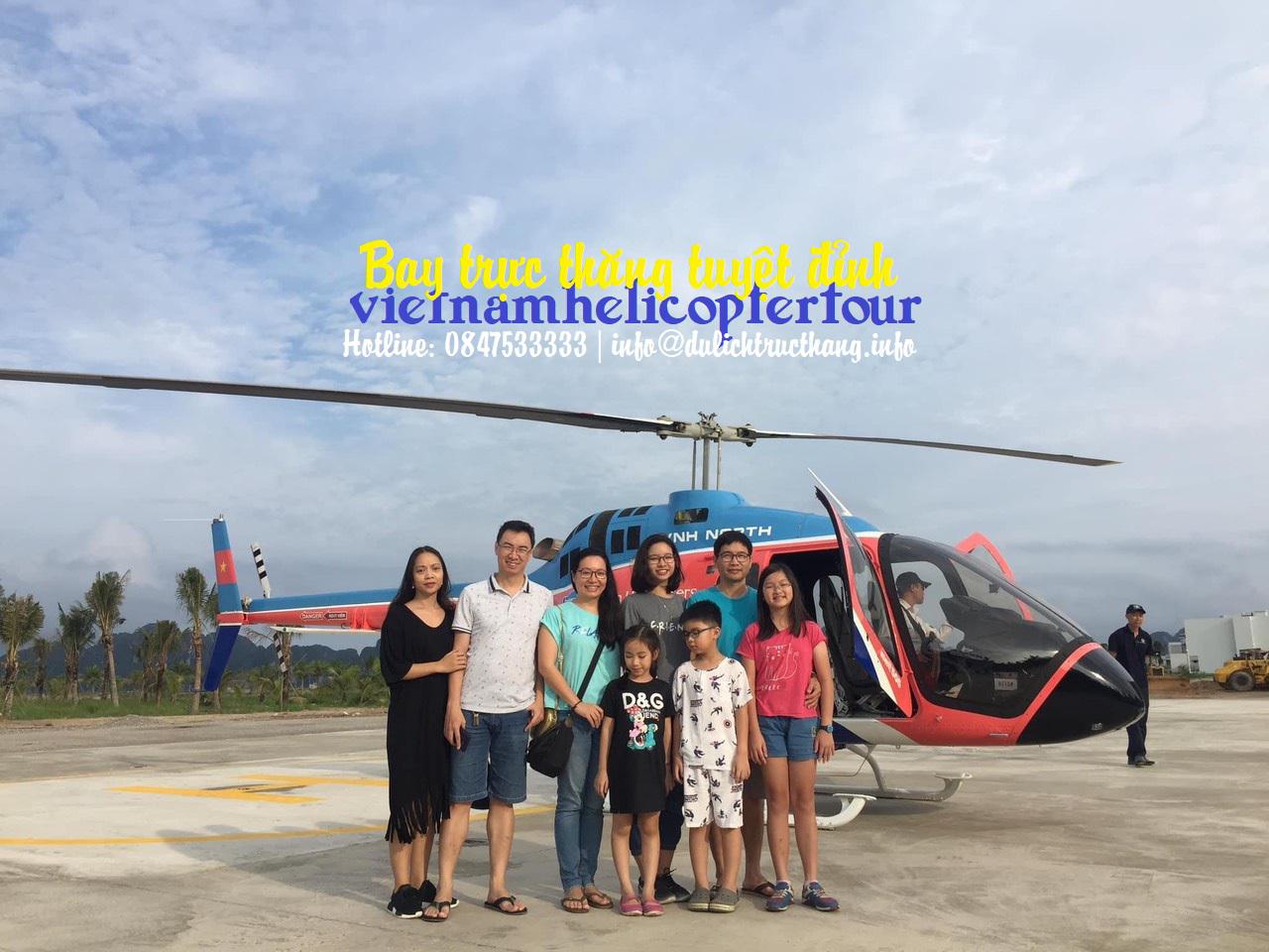 Tour du lịch Trực thăng ngắm Vịnh Hạ Long 25 phút cao cấp