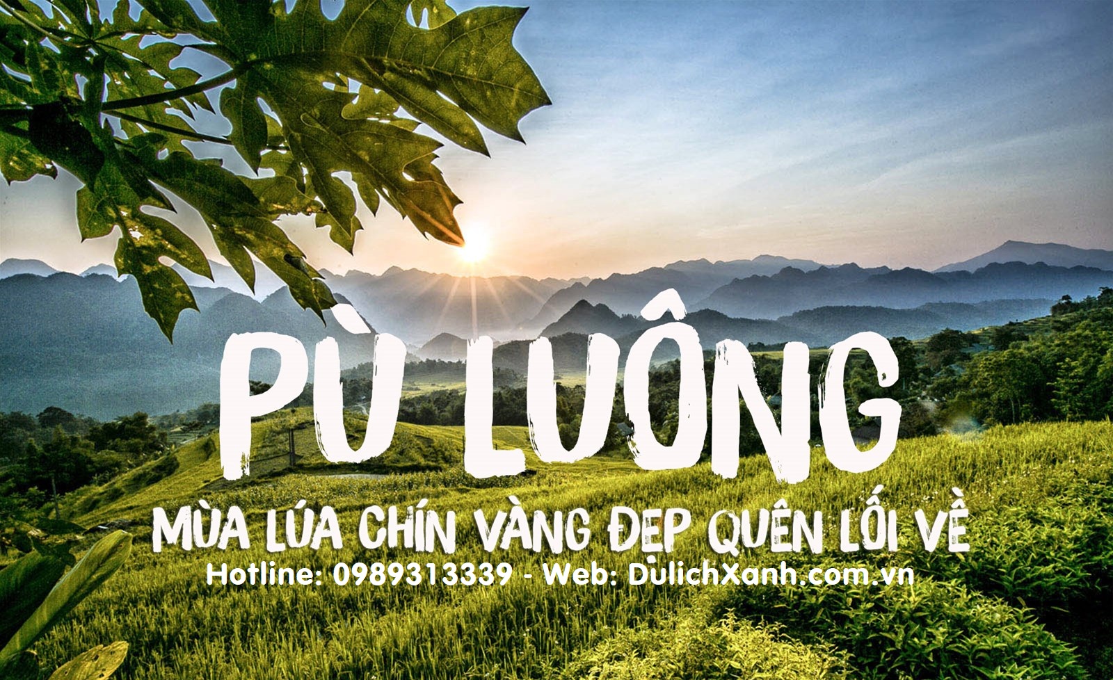 Tour Pù Luông 2 ngày 1 đêm, Tour Pù Luông mùa thu 2 ngày