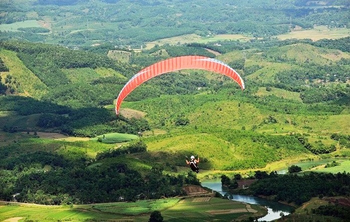 Địa điểm bay dù lượn, Điểm bán tour dù lượn, Du Lịch Xanh